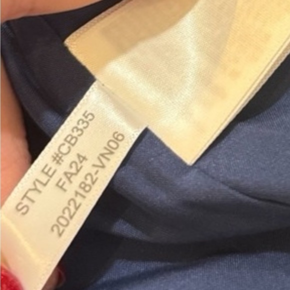 J. Crew** Navy Quilted Barn Jacket Corduroy Collar Pockets Snaps Size Medium NEW - Picture 12 of 16